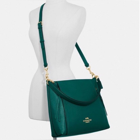 Coach Marlon Hobo Viridian / Teal-Green shoulder bag - Picture 9 of 9